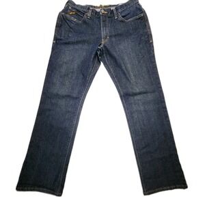 Ariat M5 Straight Leg REBAR Jeans Men's 36x30 Dark Blue Denim